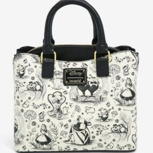 Loungefly Alice in Wonderland Allover Print Purse